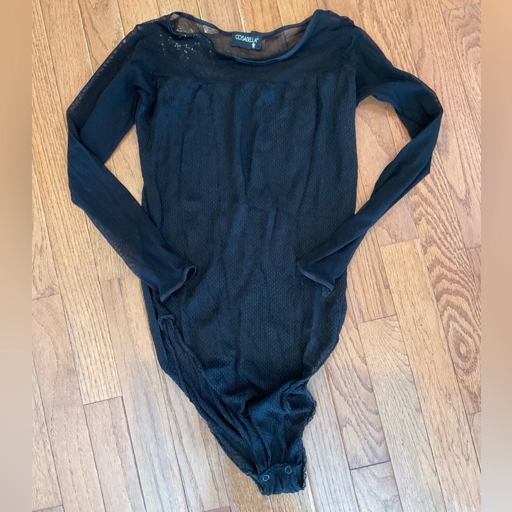 Cosabella long Sleeve See Through Teddy